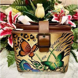 Anuschka Crossbody Organizer Built in Wallet